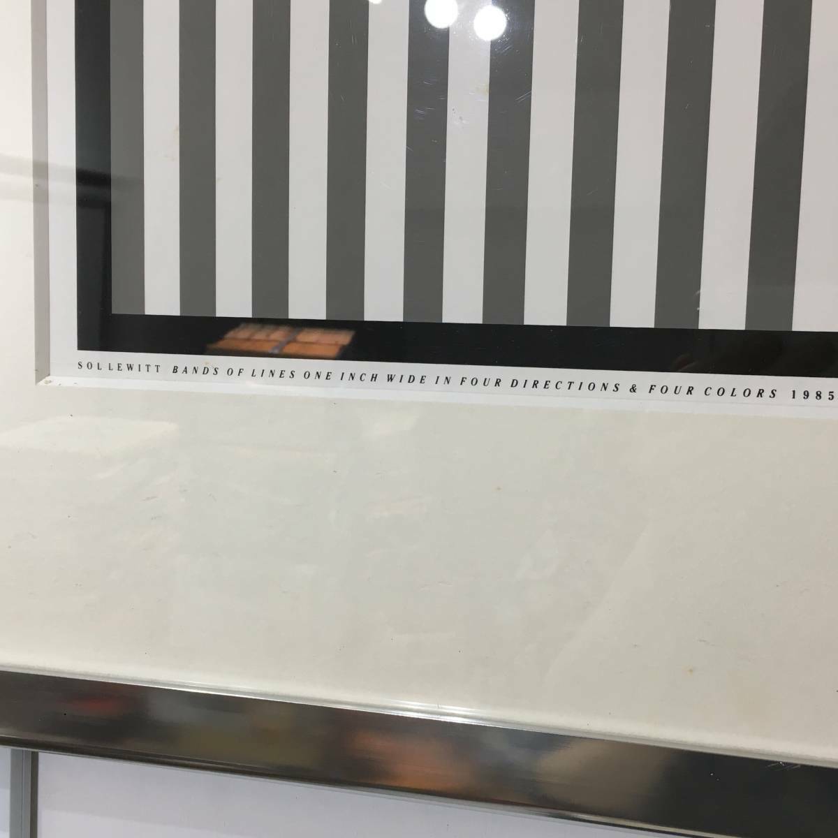 Sol Lewitt Rare 1985 "Bands Of Lines" Silkscreen