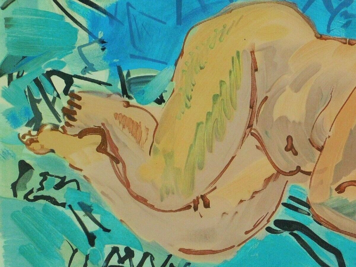 Raoul Dufy Nu Couche 1969 Lithograph On Arches