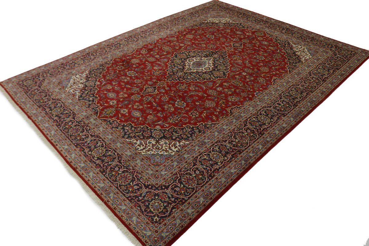 Vintage Traditional Signed Oriental Rug Handmade
