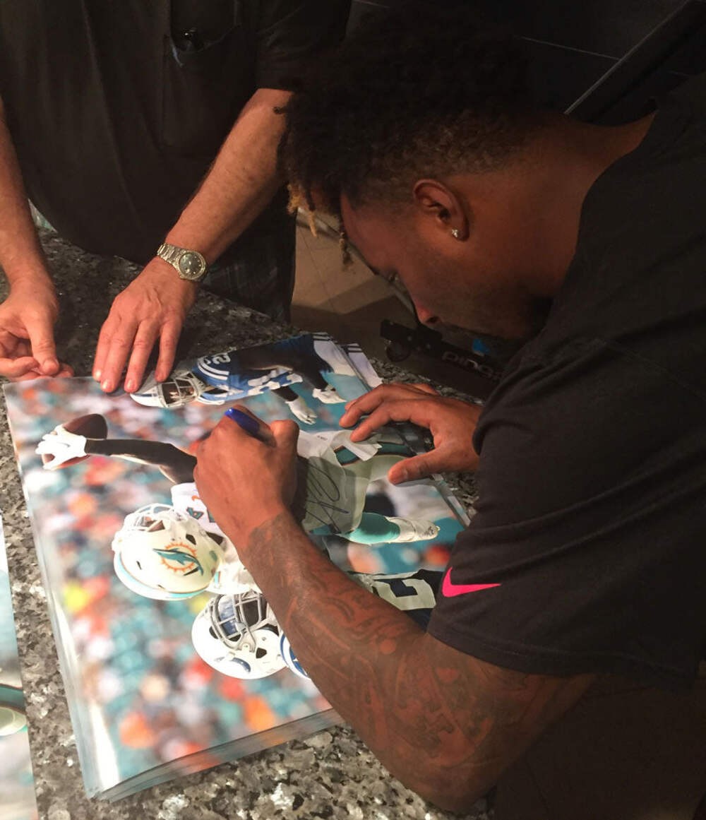Jarvis Landry Autographed The Catch 16X20 Photo