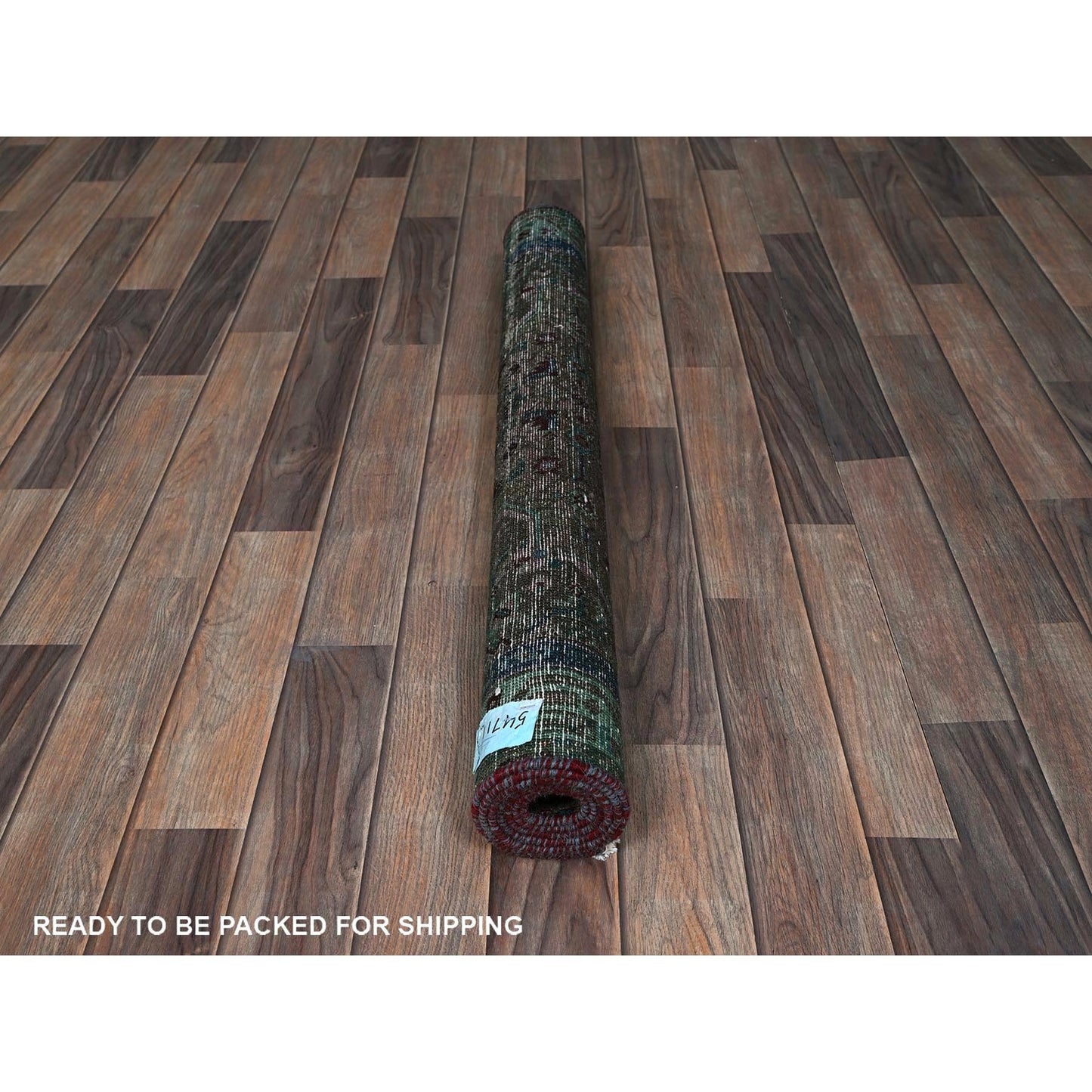 3'2"X5'1" Red Overdyed Vintage Zoroastrian Khamadan Hand Knotted Wool Rug