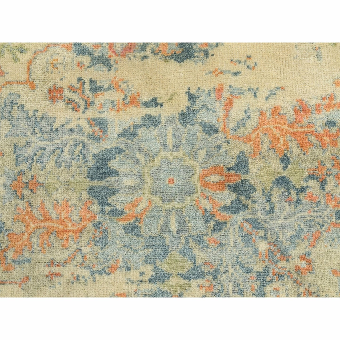 5'9"X9' Broken Heris Design Supple Collection Pure Wool Hand Knotted Rug