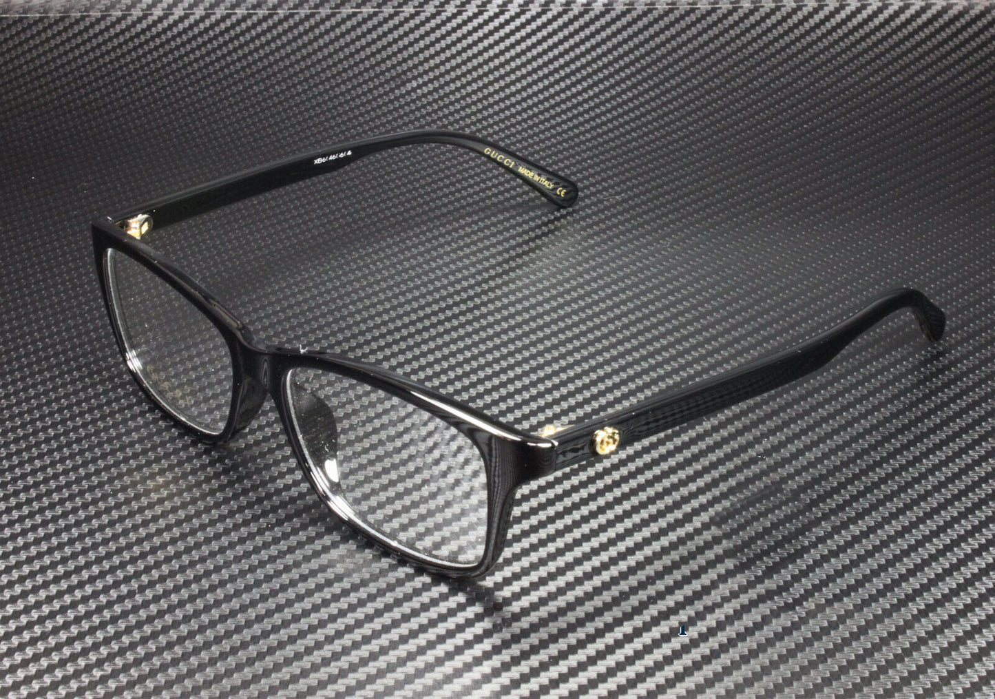 Gucci Gg0720Oa 005 Rectangular Square Black Demo