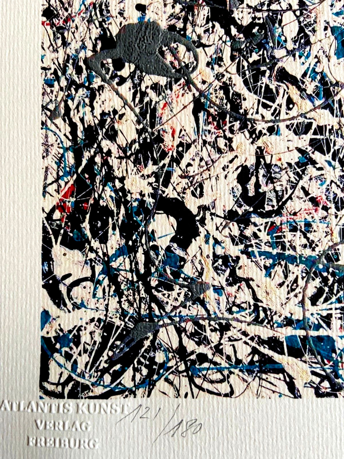 Jackson Pollock Lithograph Coa Signed Numbered