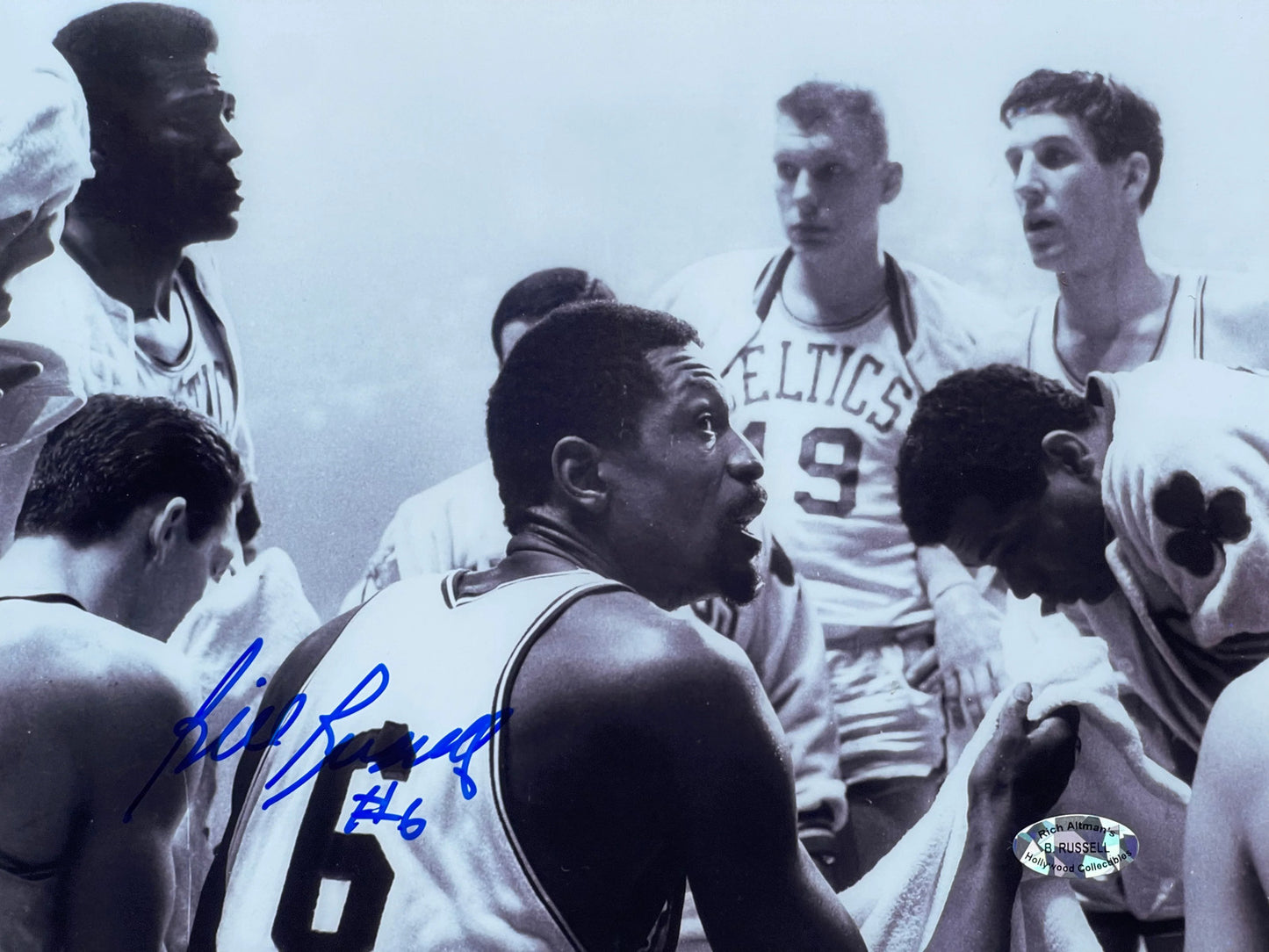 Bill Russell Autographed 8X10 Basketball Photo