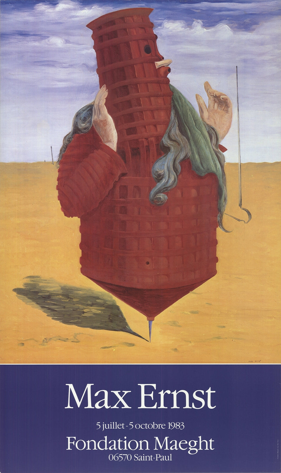 Max Ernst Ubu " Poster Surrealism Yellow, Multicolor