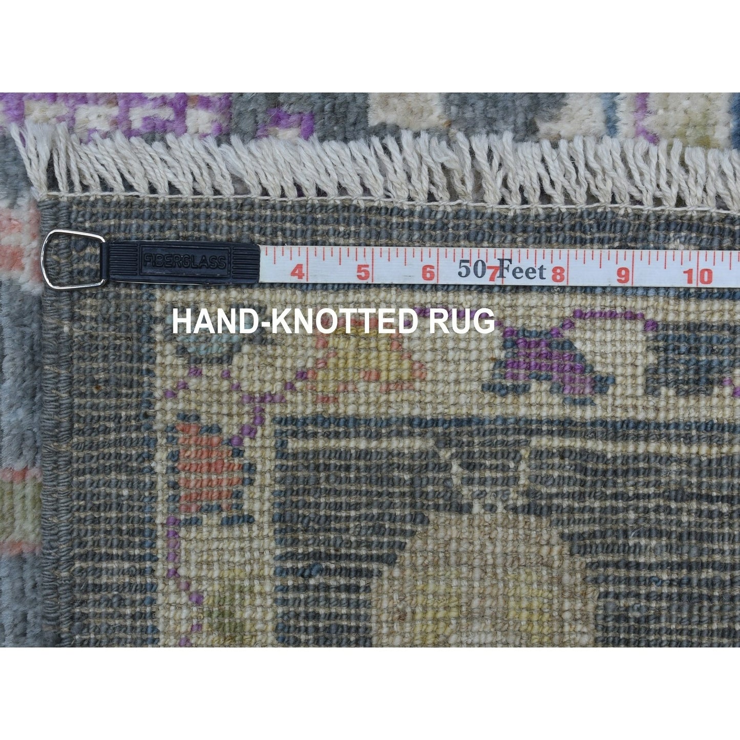 6'4"X8'9" Handmade Angora Oushak Willow Tree Design Soft Velvety Wool Rug