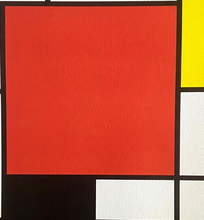 Piet Mondrian Lithograph Coa Certified Numbered