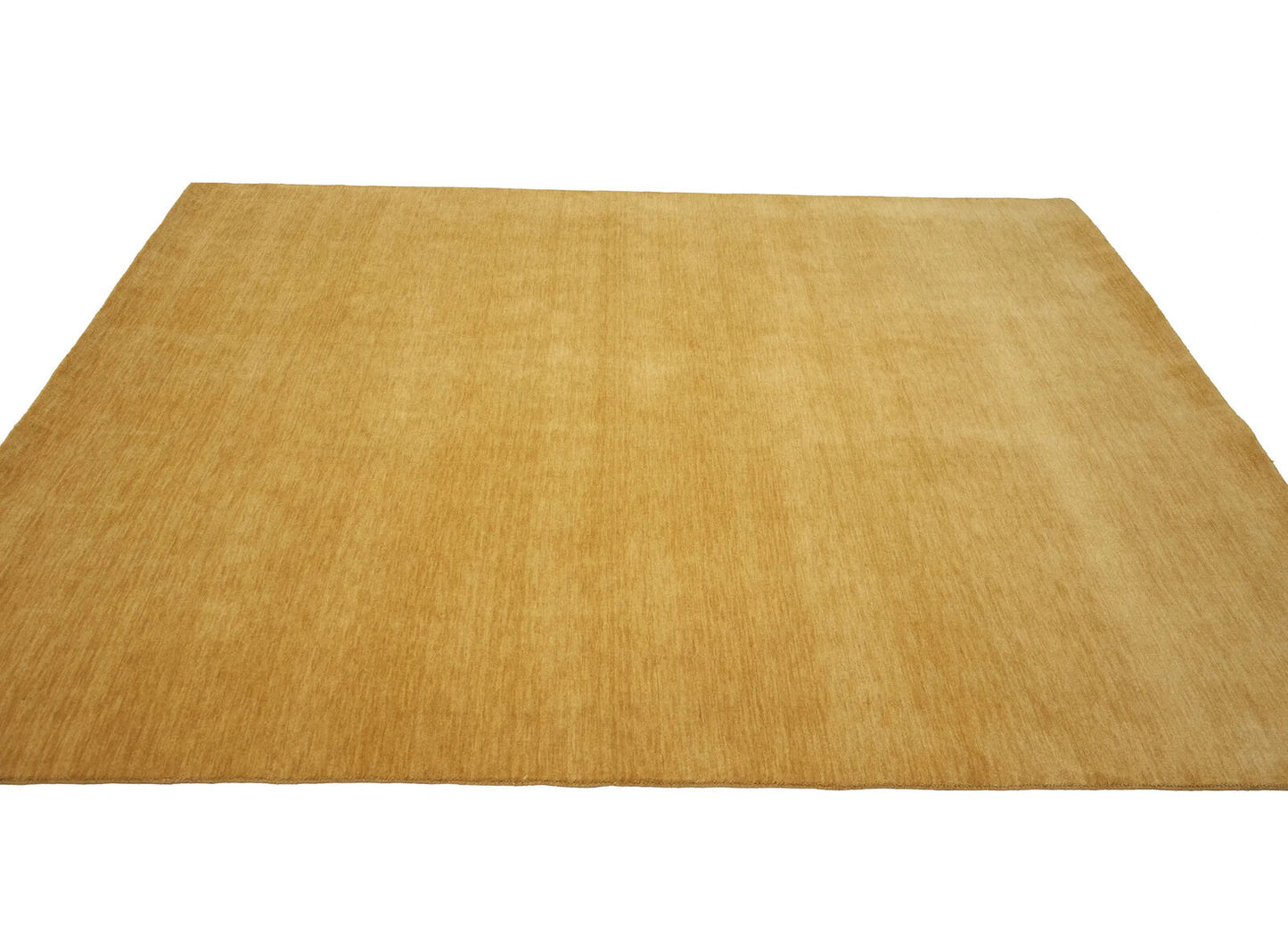Golden Peach Solid Design Hand-Loomed 8X10 Gabbeh