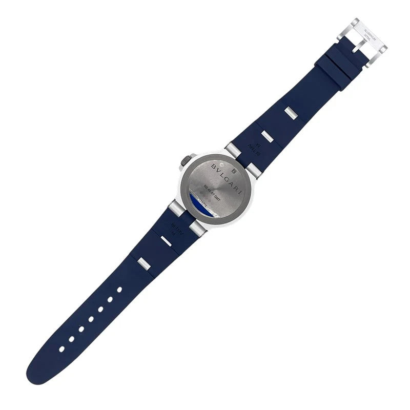 Bvlgari Aluminium Gmt Bb40Atgmt Blue Aluminium/Rubber Strap