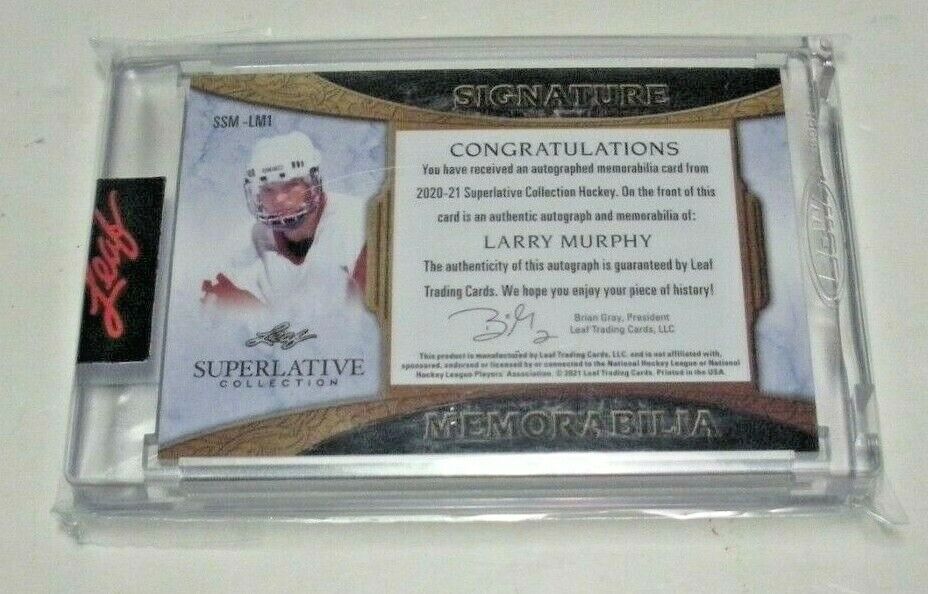 Larry Murphy 2020 Leaf Superlative Game 6X
