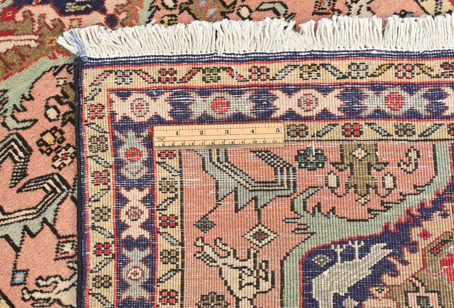 Handmade Pale Pink Oriental Runner Rug Tribal