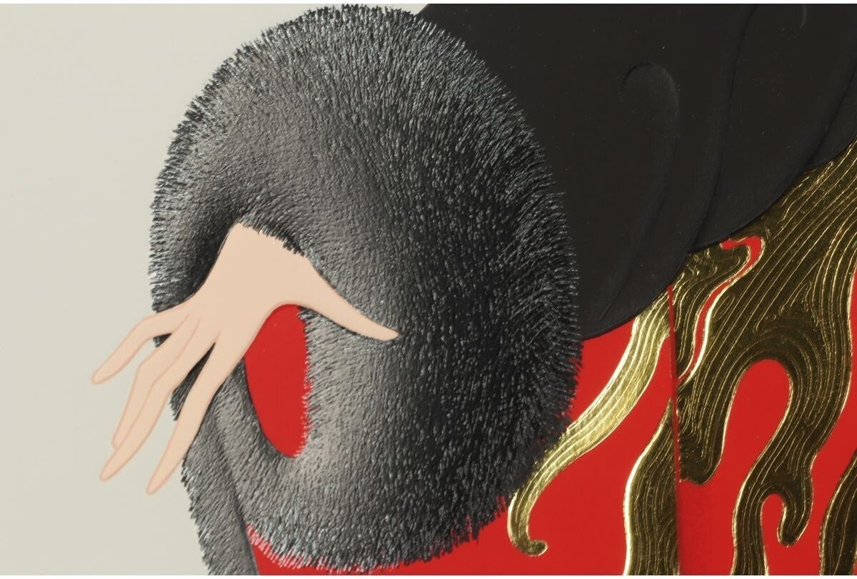 Erte "Saint Orlono" Embossed Color Serigraph Silkscreen Hand Signed Framed