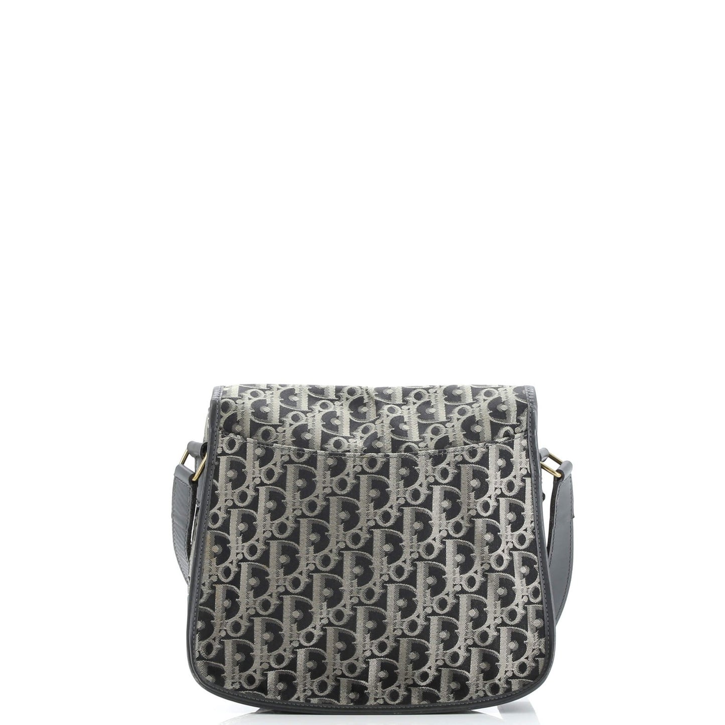 Christian Dior Vintage Trotter Flap Shoulder Bag Diorissimo Canvas Medium