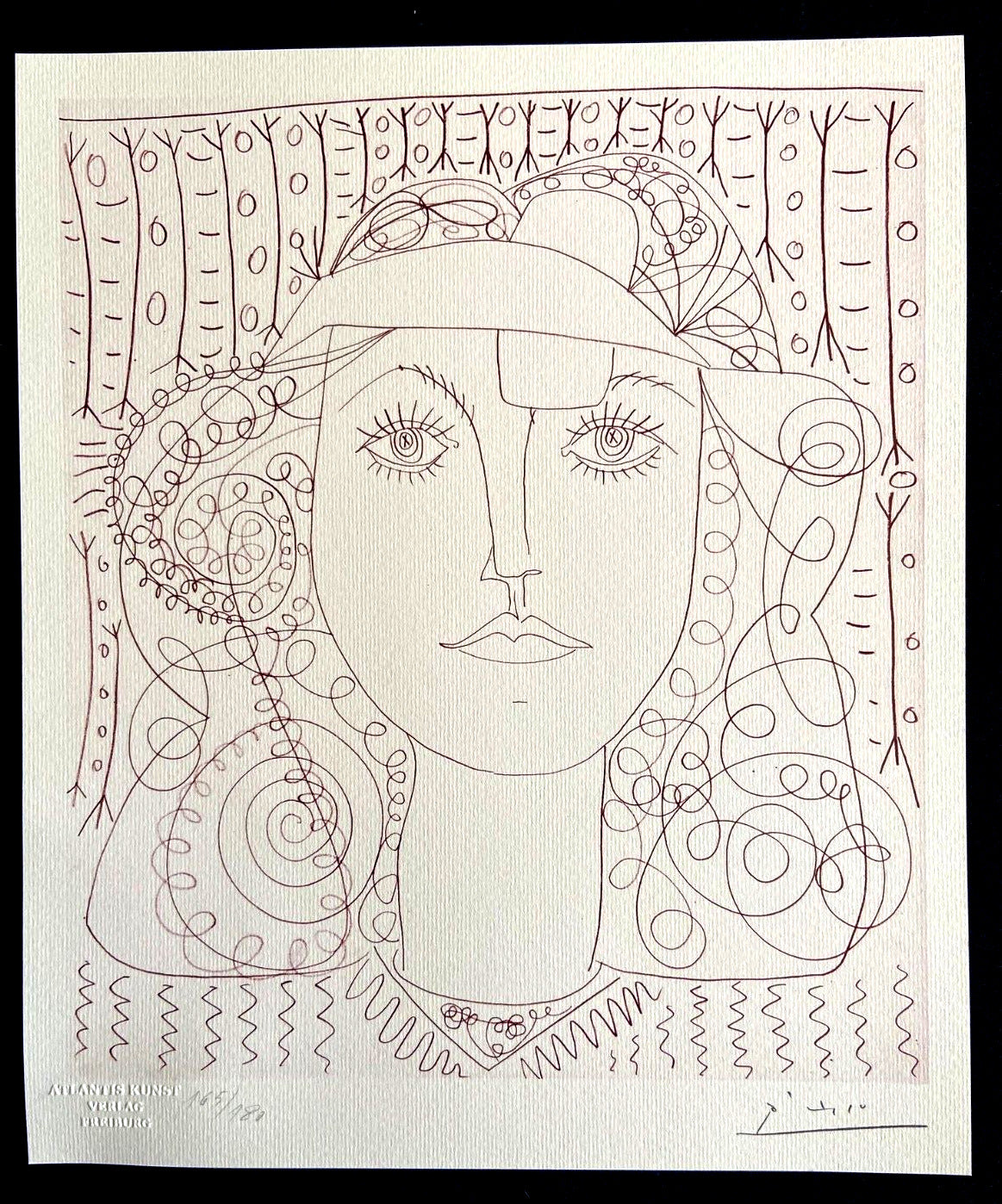 Pablo Picasso Lithograph Handmade Coa Signed In