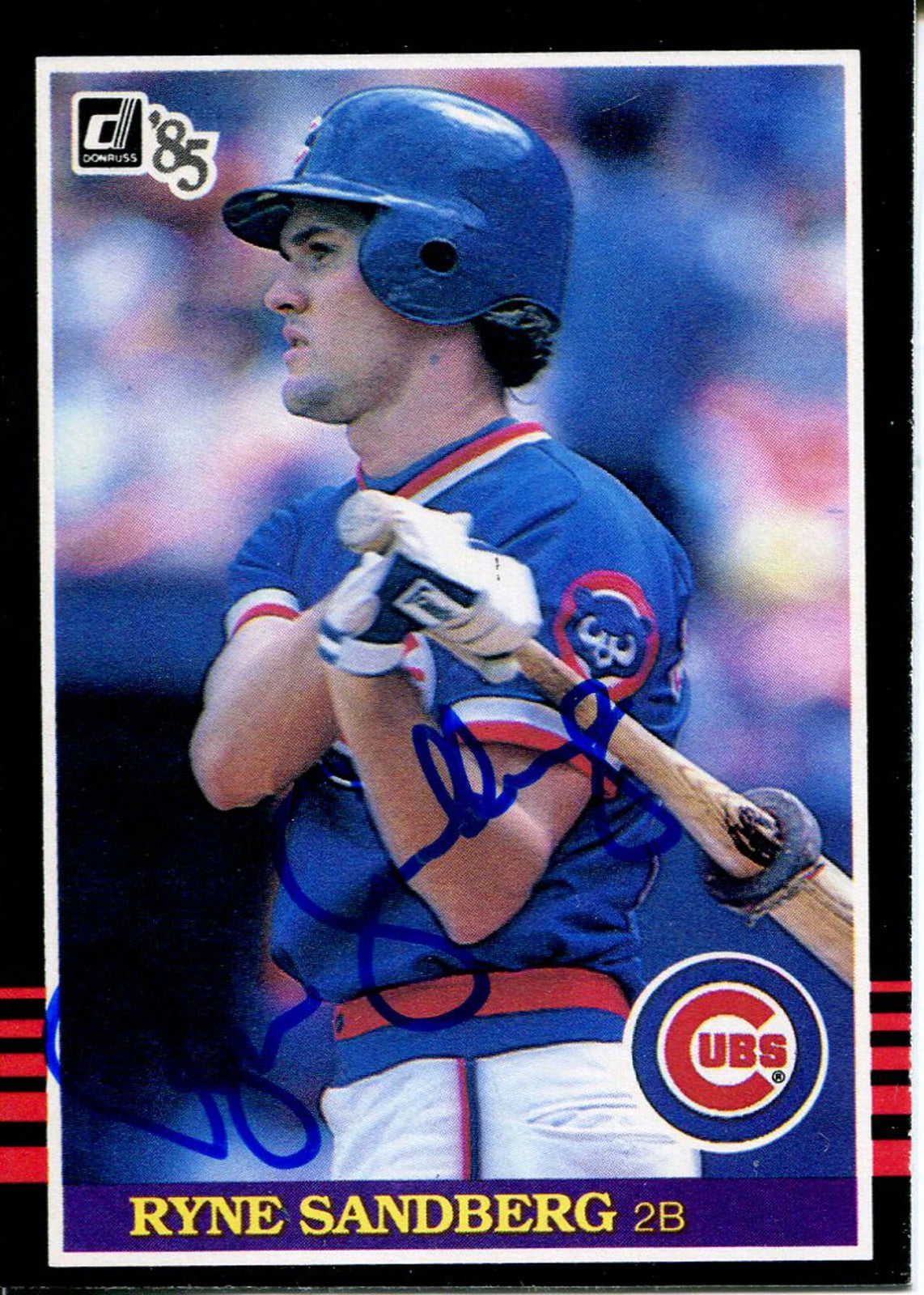 Ryne Sandberg Autographed 1985 Donruss Card