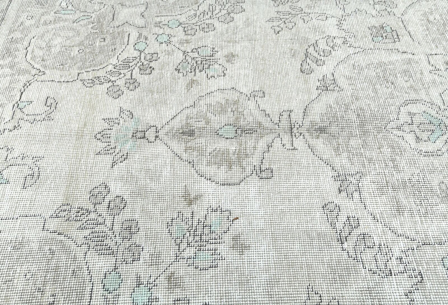 Antique Hand-Knotted Distressed Oriental Rug