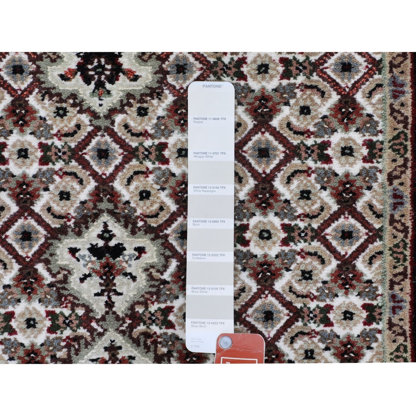 2'8"X10'1" Ivory Mahi Fish Design Wool And Silk Hand Knotted Runner Rug