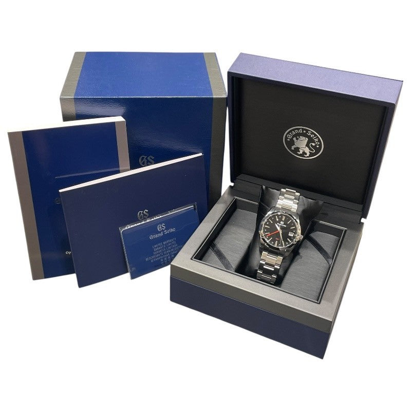 Seiko Heritage Collection 9F Quartz Gmt Sbgn013 Black Men'S Used Watch #6112