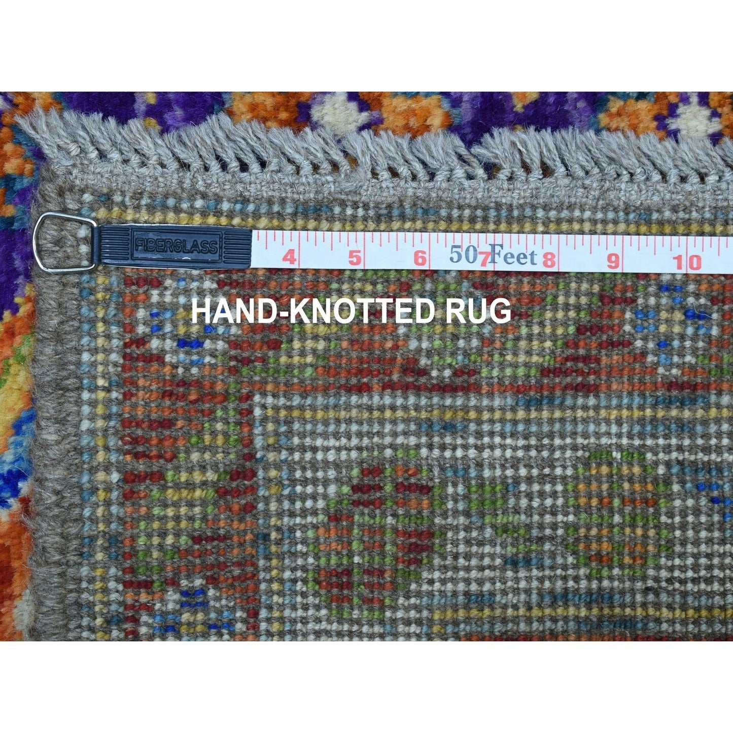 4'X5'10" Tribal Design Hand Made Wool Rug Colorful Afghan Village Rug