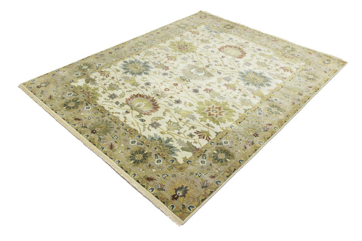 Handmade Osh Chobi Floral Style Peshawar Rug