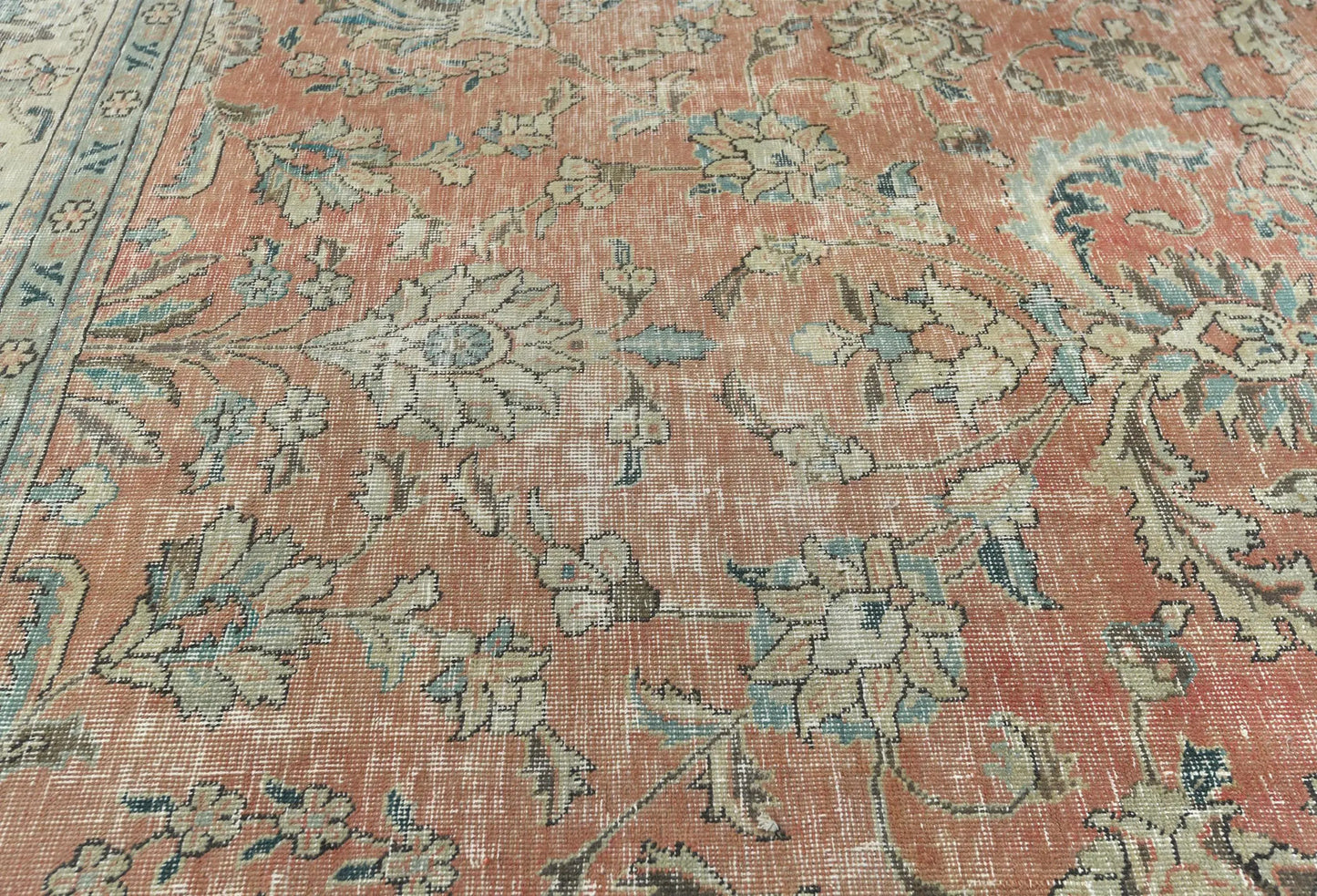 Handmade Semi-Antique Oriental Rug Muted