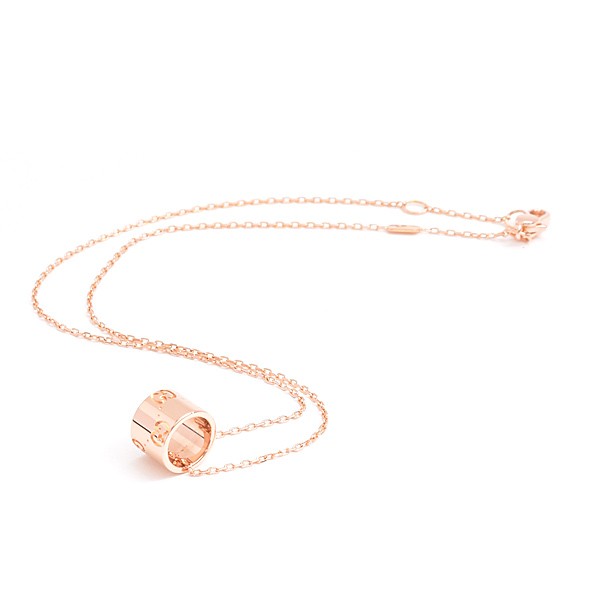 Gucci Icon Pendant Necklace In 750Pg Pink Gold