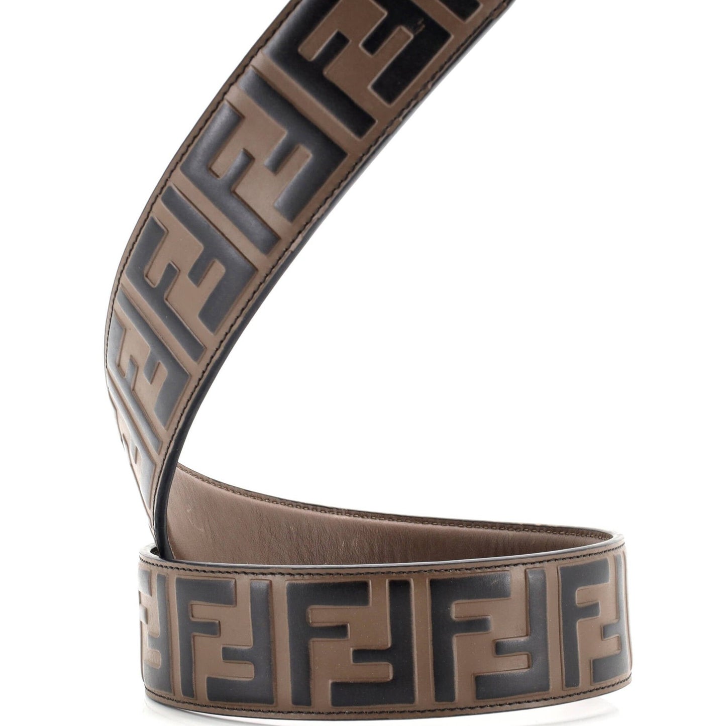Fendi Strap You Shoulder Strap Zucca Embossed Leather