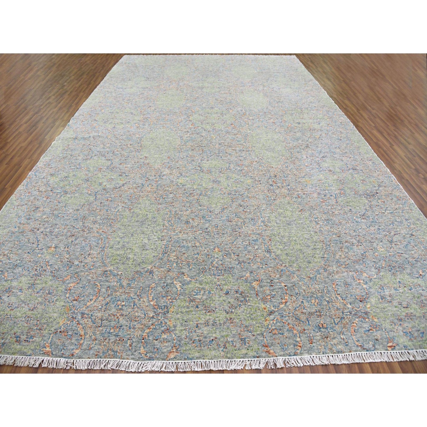 12'X18' Oversize Hand Knotted Soft Wool Oriental Rug