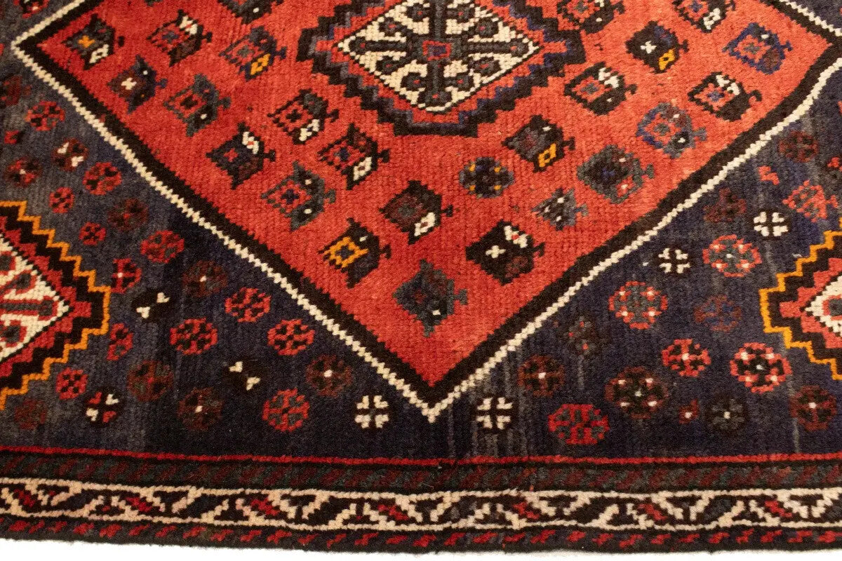 Rare Vintage Handmade Wool Oriental Rug Tribal