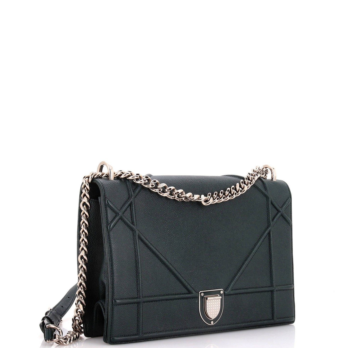 Christian Dior Diorama Flap Bag Grained Calfskin Large