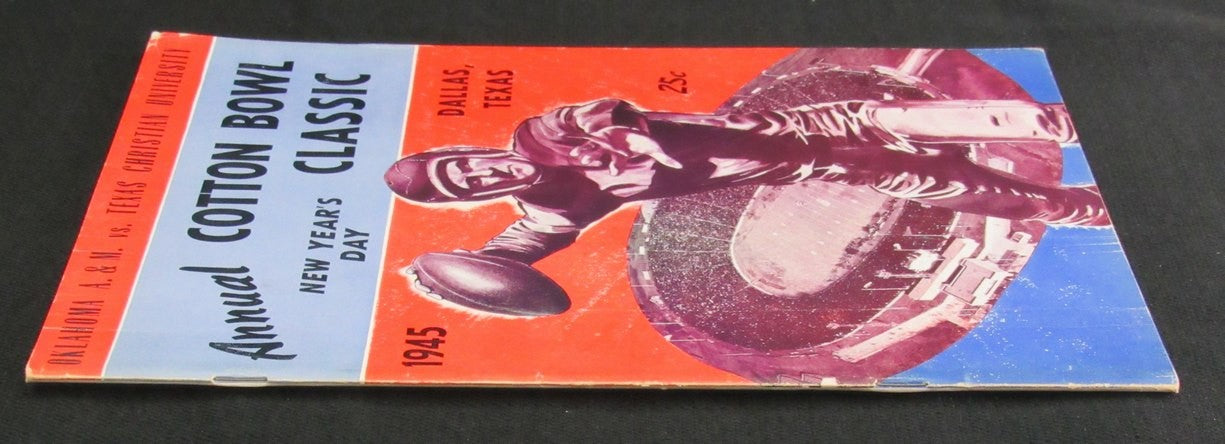 1945 Cotton Bowl Program - Oklahoma A&M Vs. Tcu 187635