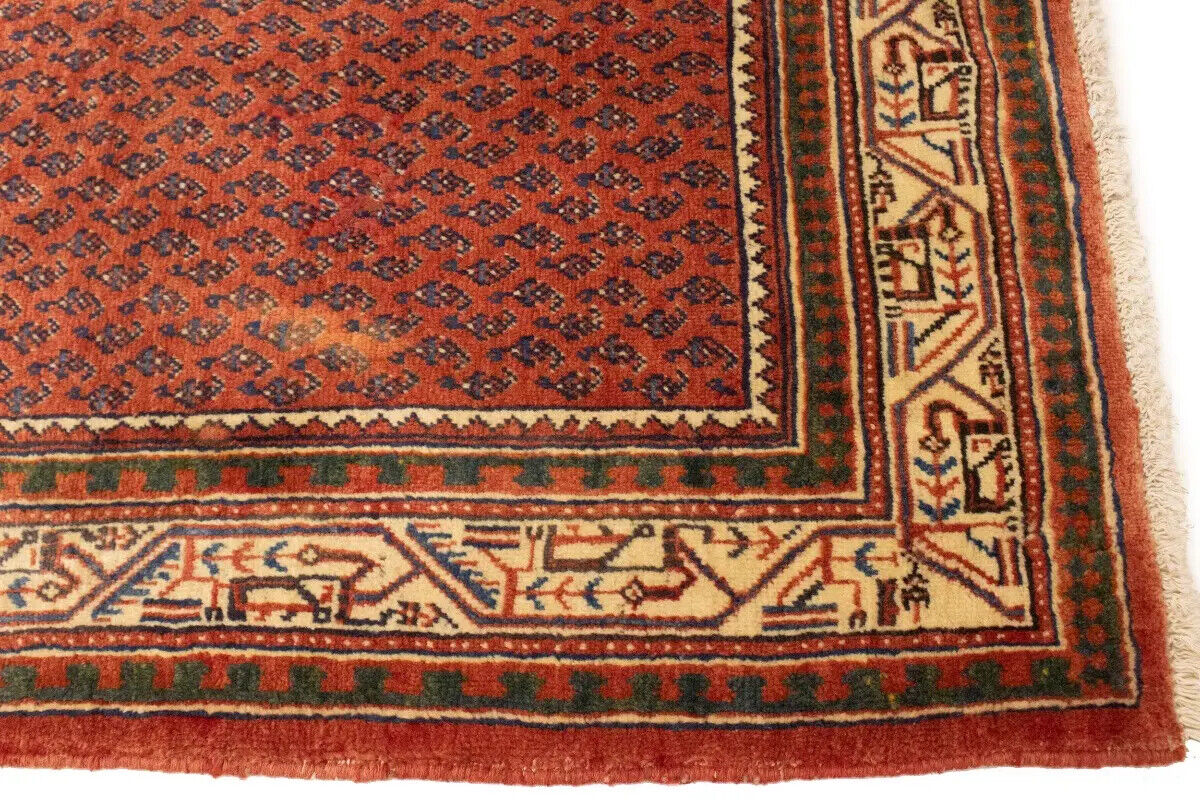 Semi-Antique Oriental Runner Rug Tribal Allover