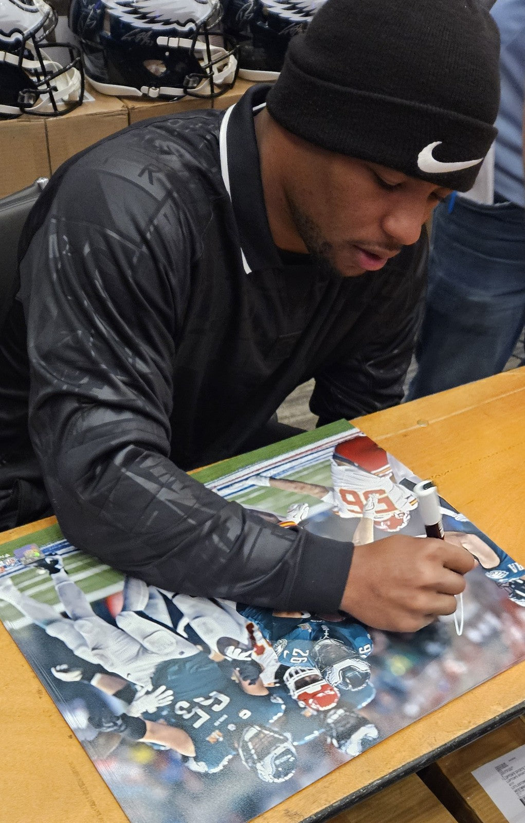 Saquon Barkley Signed/Autographed 16X20 Photo Philadelphia Eagles Psa/Dna 192778