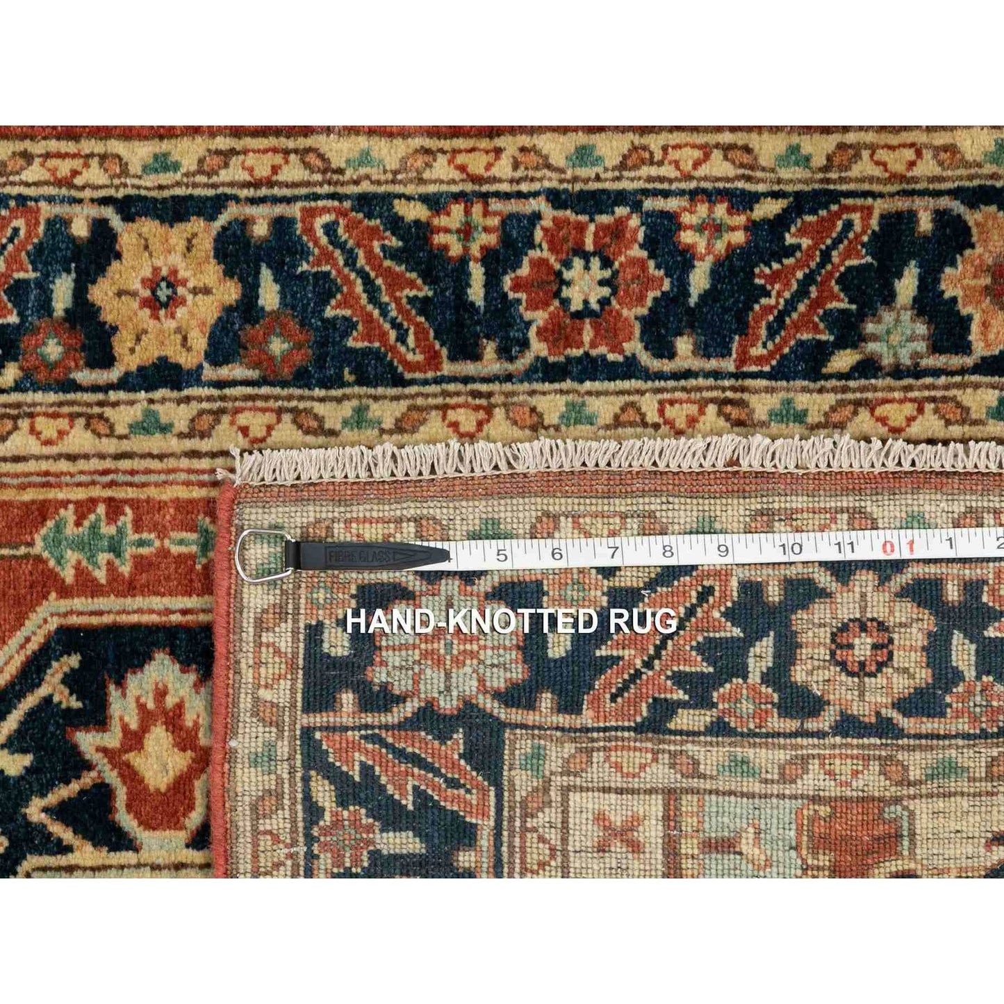 3'1"X5'2" Soft Wool Red Antiqued Heris Re-Creation Hand Knotted Rug