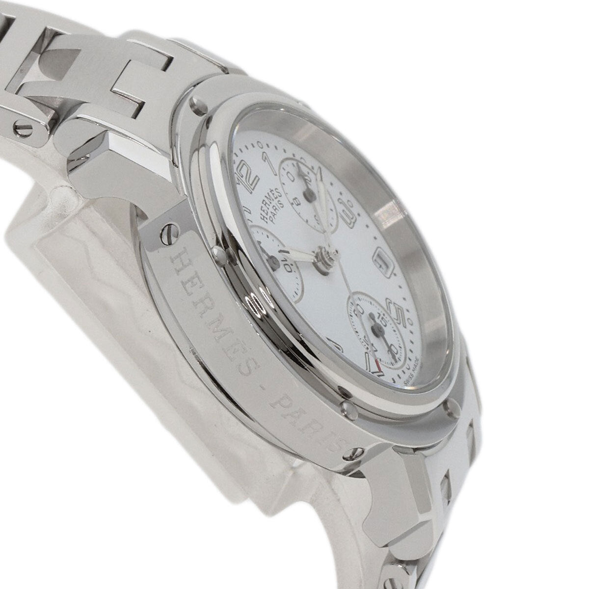 Hermes Clipper Chronograph New Buckle Watches Cl1.310 Stainless Steel/Stainl...
