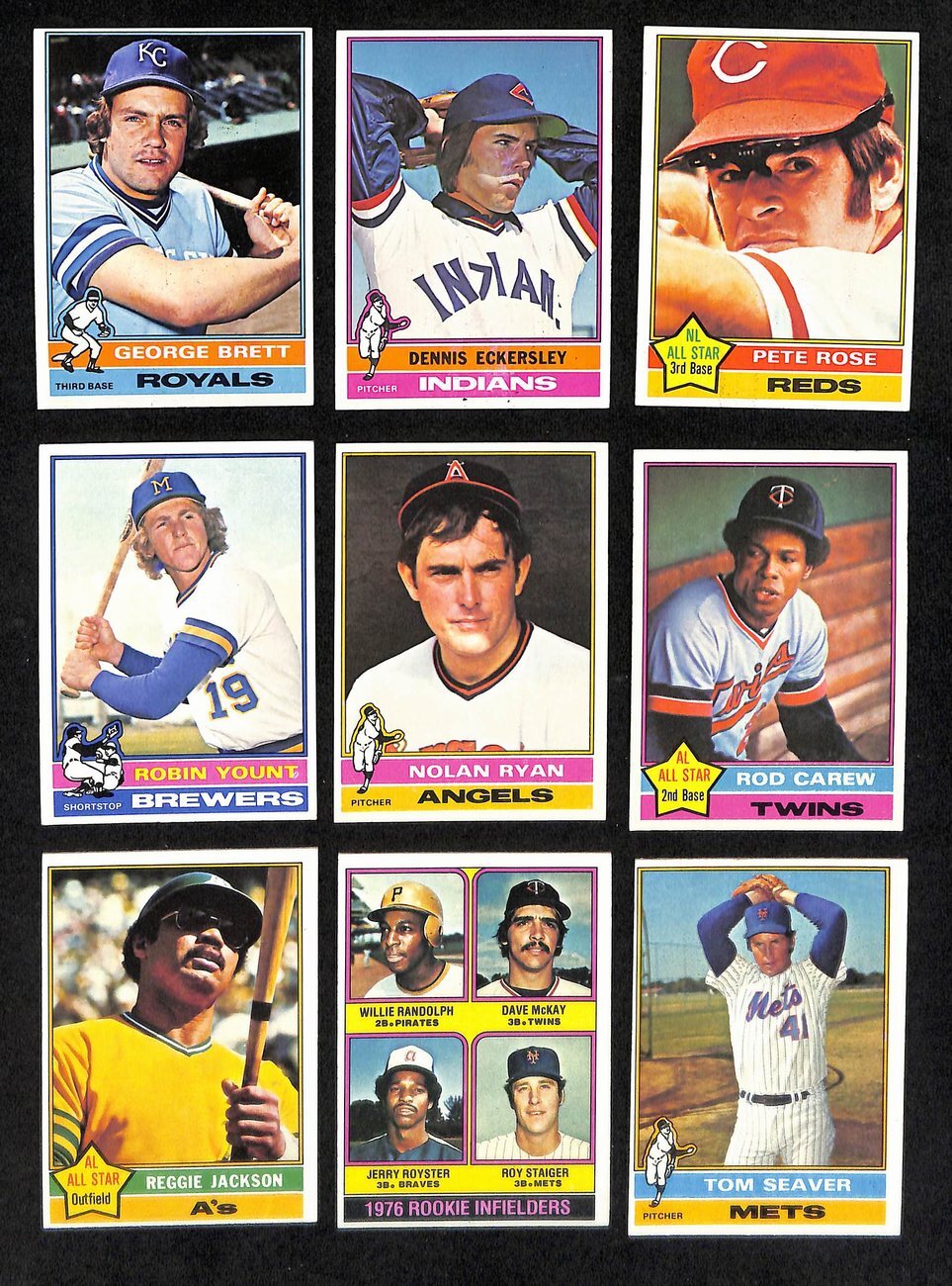 1976 Topps Baseball Complete Set (660) Brett Rc