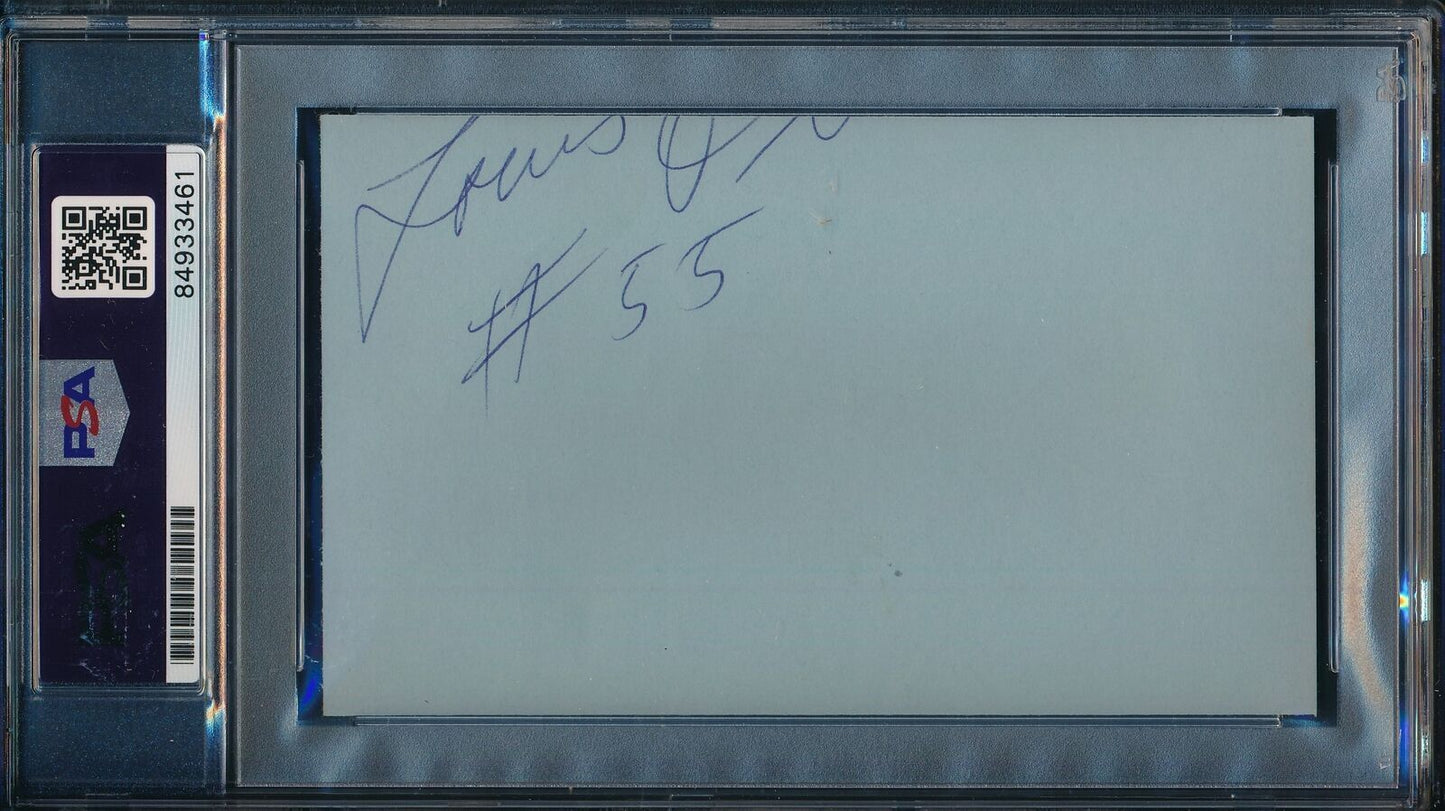 Aretha Franklin Signed/Autographed 3X5 Index