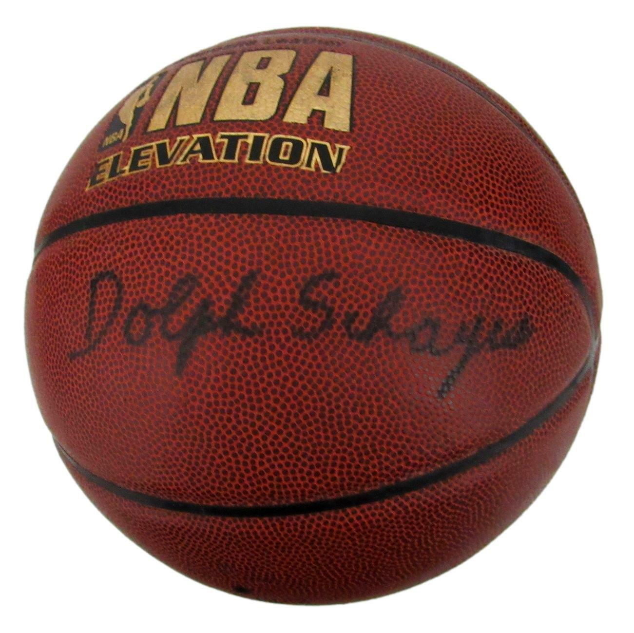 Dolph Schayes Hof Nationals Signed Spalding Nba
