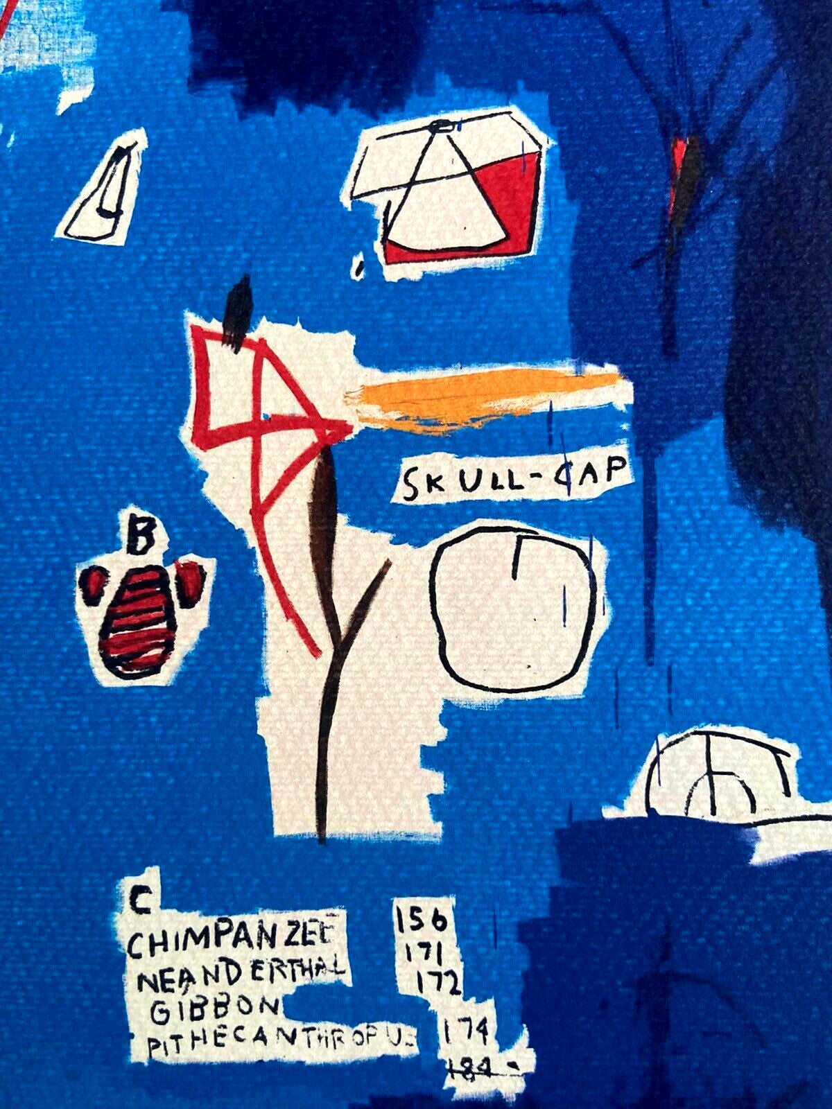 Jean-Michel Basquiat Coa Lithograph Signed Hand Numbered (Stamp