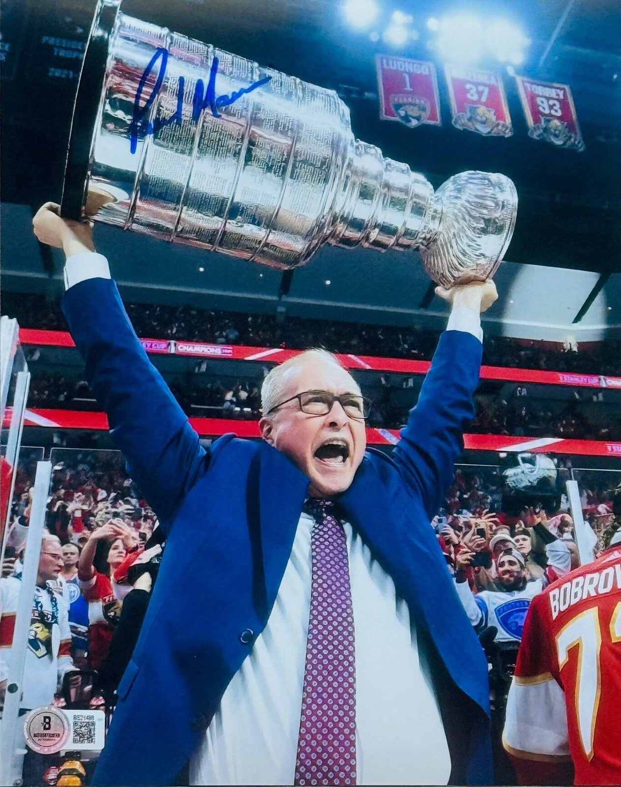 Paul Maurice Autographed Panthers 8X10 Photo (Beckett)