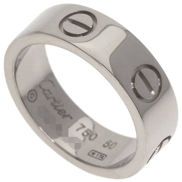 CARTIER Ring love ring #50 K18 White Gold
