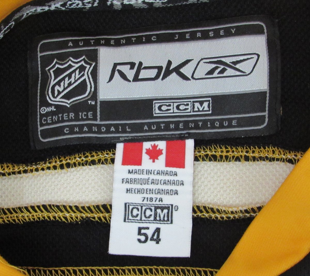Ray Bourque Hof Signed/Auto Reebok Authentic