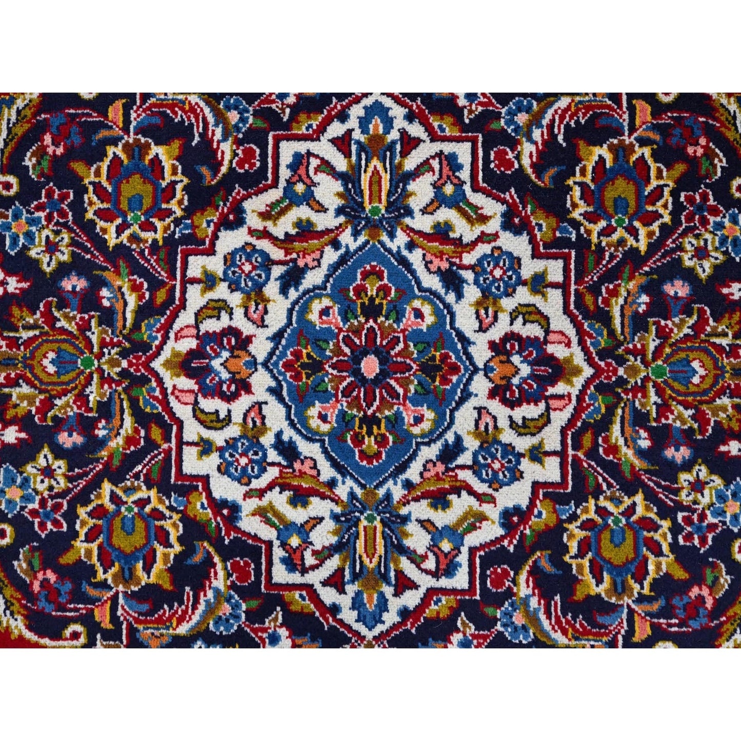 10'1"X13' Angels Red Hand Knotted Vintage Kishoon All Wool Oriental Rug