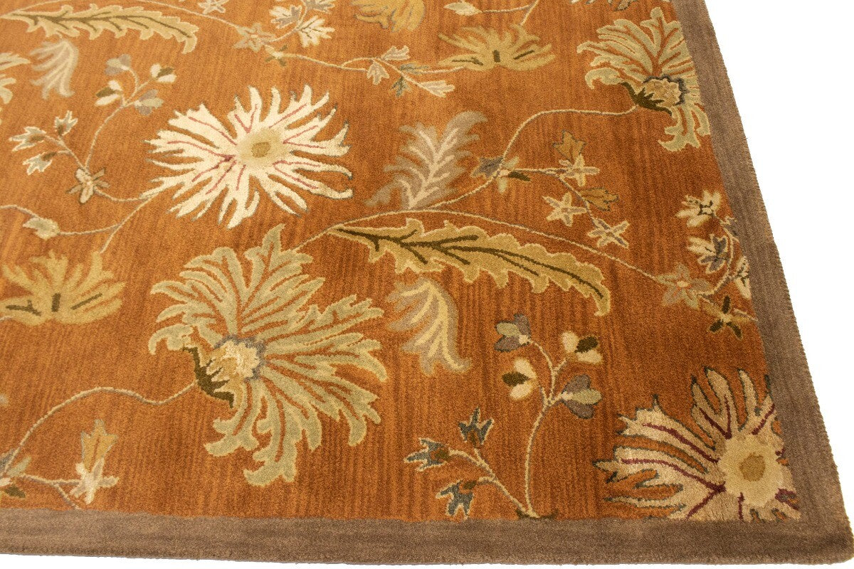 10X13 Ft Hand-Tufted Oriental Rug Floral Design