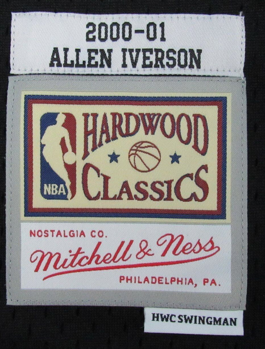 Allen Iverson Hof Autographed Black Mitchell &