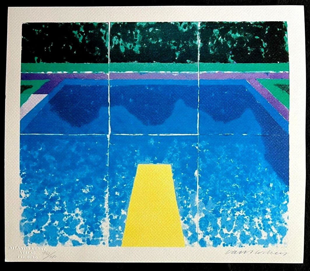 David Hockney Lithograph Coa Original Signed