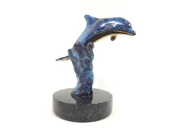 Christian Lassen Bronze Sculpture "Dolphin" Signed Limited Edition 1993