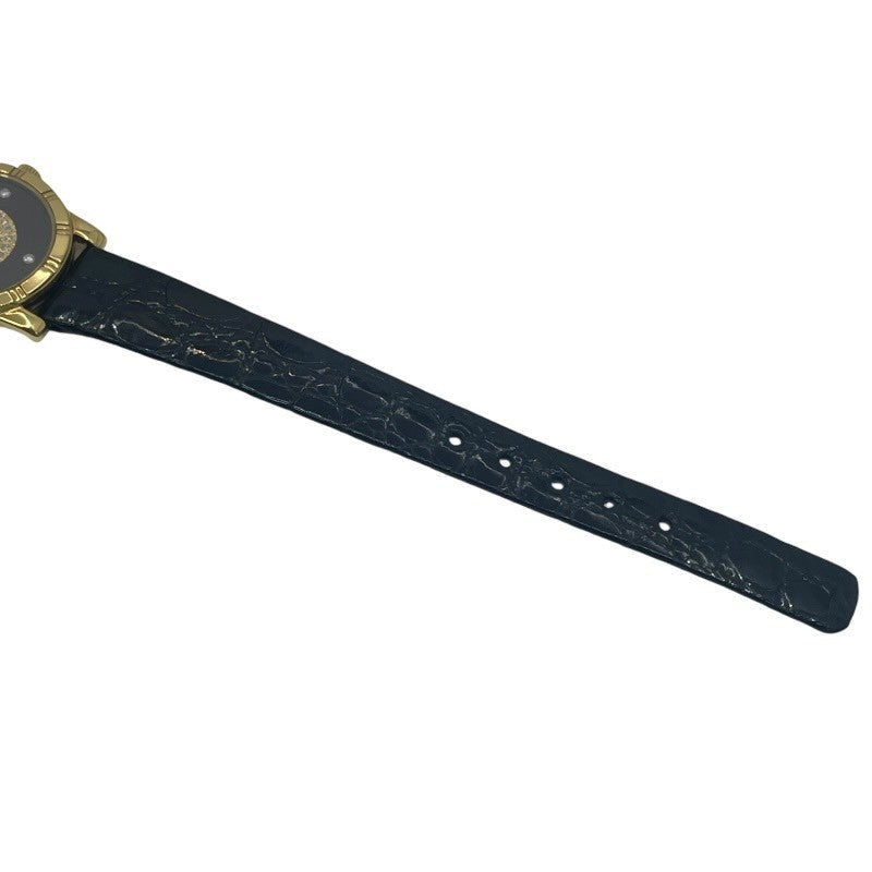 Piaget Dancer 90463 Black K18Yg/Leather Strap
