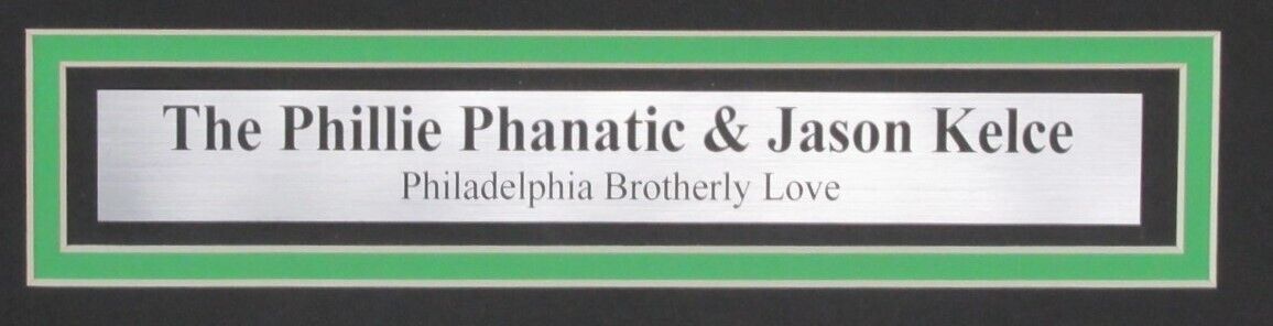 Jason Kelce/Phillies Phanatic Dual-Signed/Insc